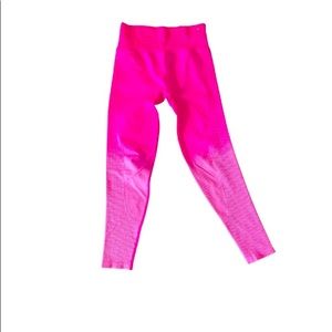 Pink xs leggings hot pink gradient